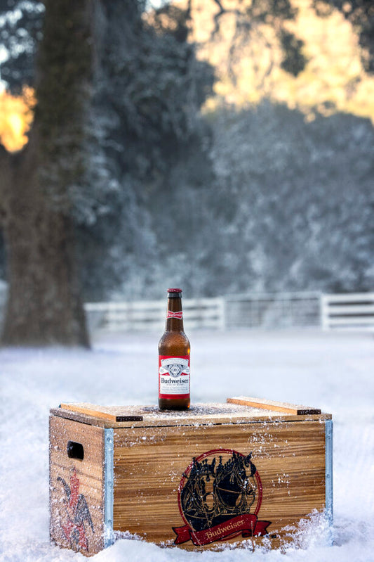 Budweiser Clydesdale Vintage Beer Crate- Large