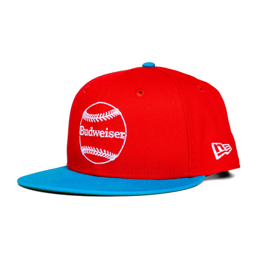 Budweiser Baseball Blue Brim Hat