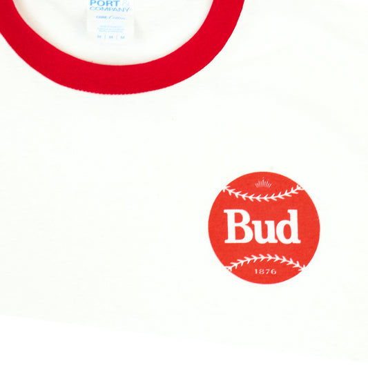 Budweiser Baseball Ringer T-Shirt