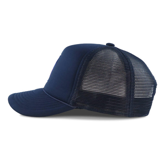 navy bud light americana can hat with mesh back