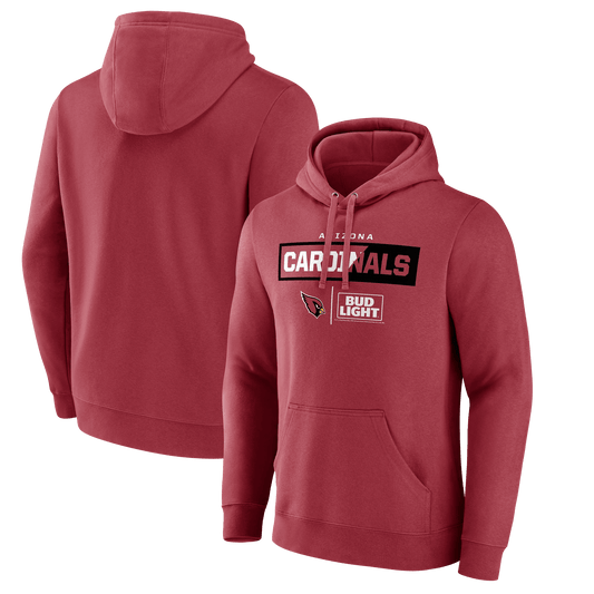 BUD LIGHT CARDINALS HOODIE BRICK