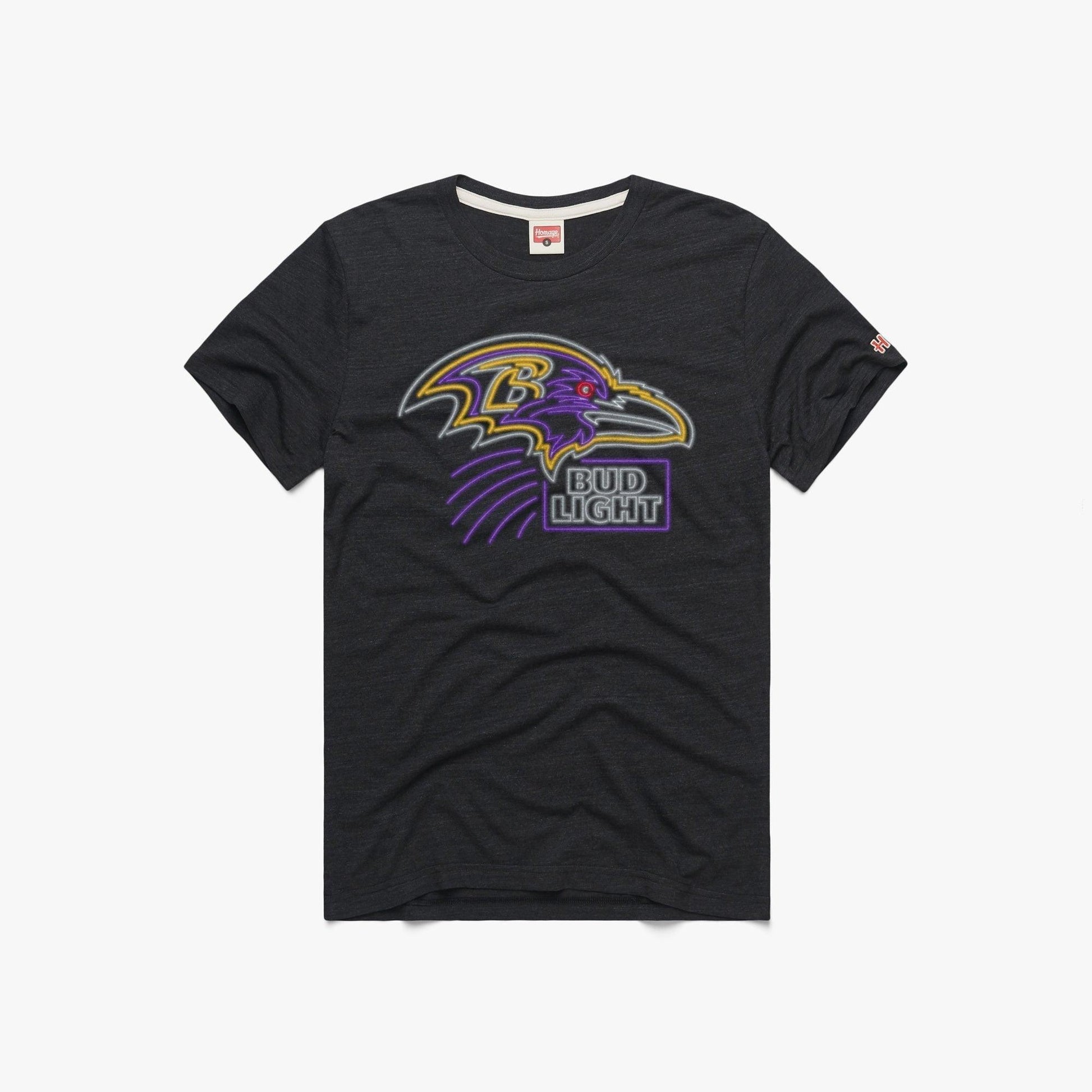 Baltimore Ravens Bud Light Black T-Shirt