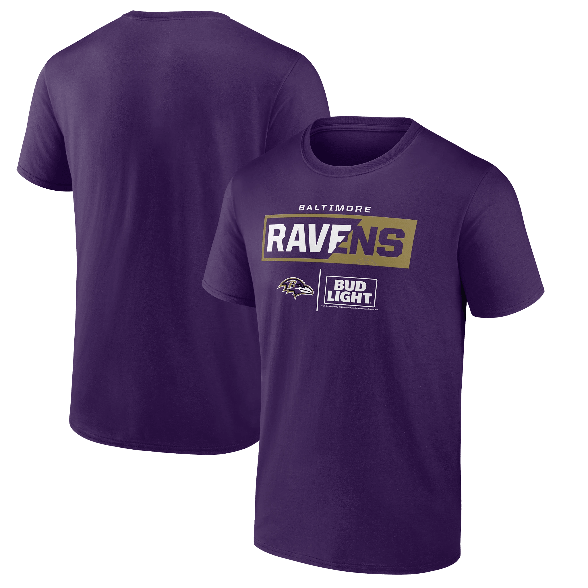 Bud Light Baltimore Ravens Team T-Shirt