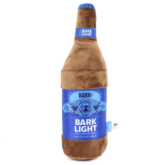 bud light bark light xl bottle pet toy