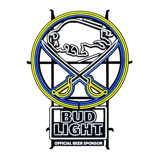Front view of Bud Light Buffalo Sabres LED 