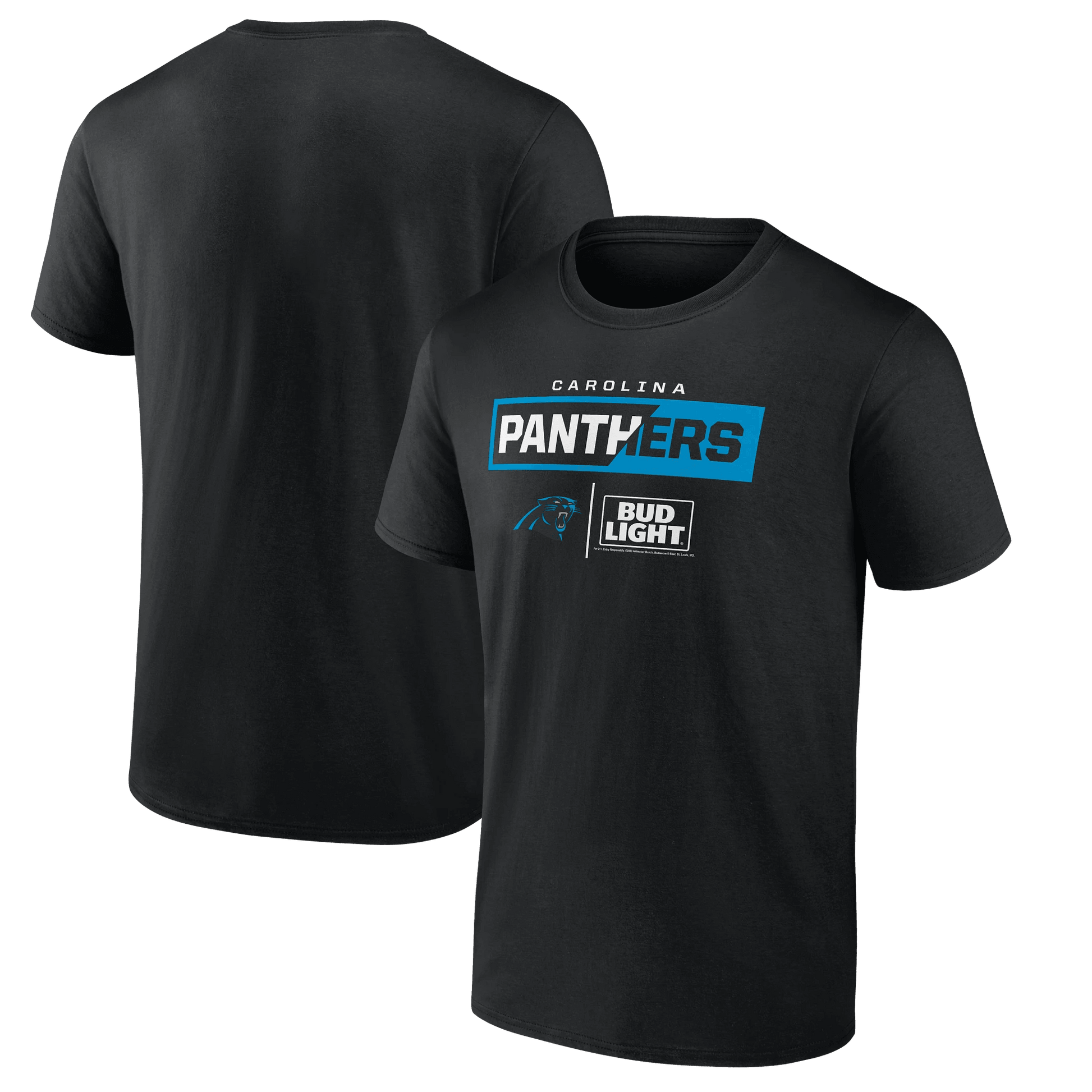 BUD LIGHT PANTHERS TEE BLACK