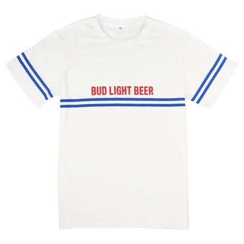 Bud Light ホワイト Tシャツ xlサイズ bud-light-chest-stripe-t-
