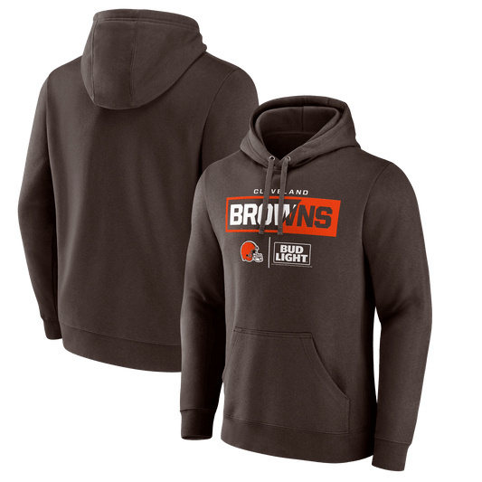 BUD LIGHT BROWNS HOODIE BROWN