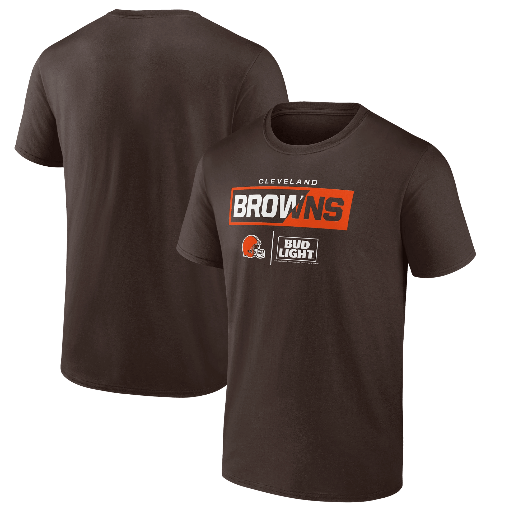 BUD LIGHT BROWN TEE BROWN