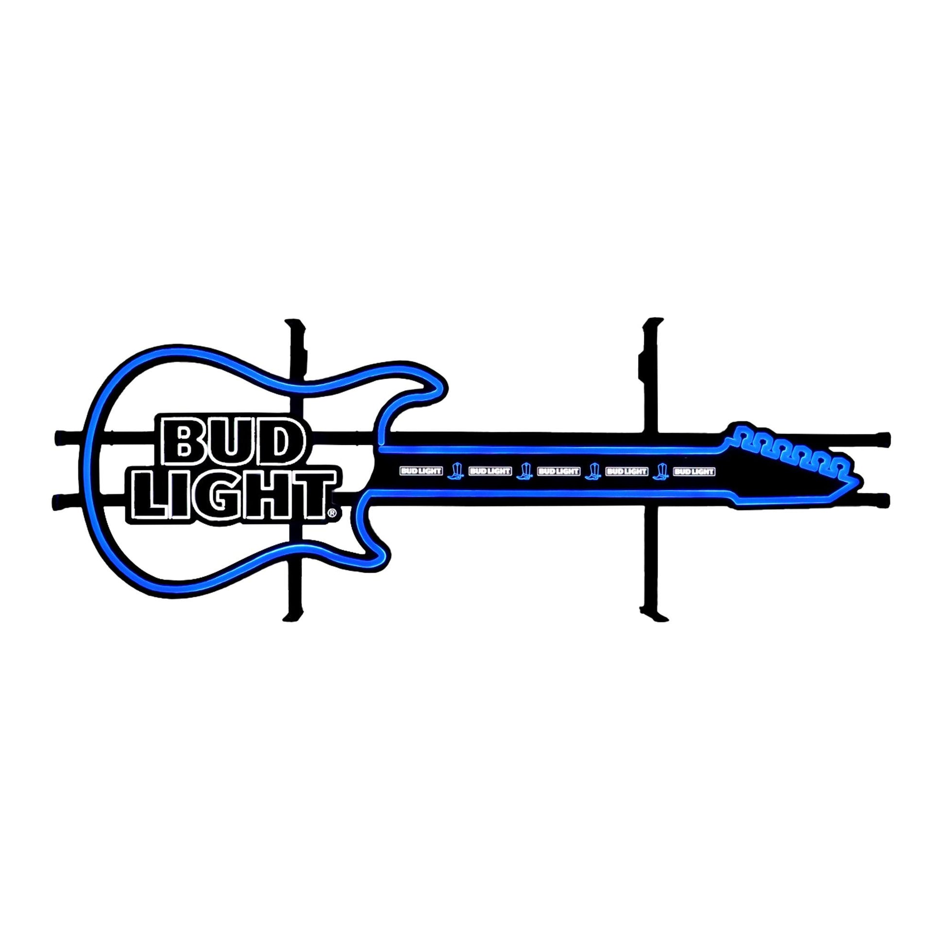 Front of Bud Light guitar led 