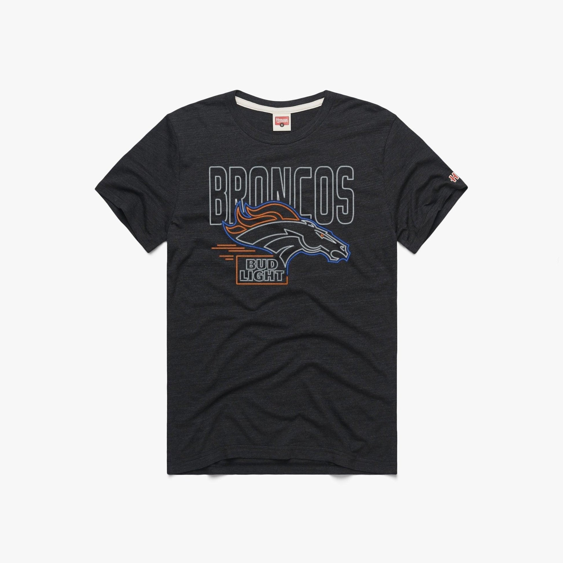 Denver Broncos Bud Light Black T-Shirt