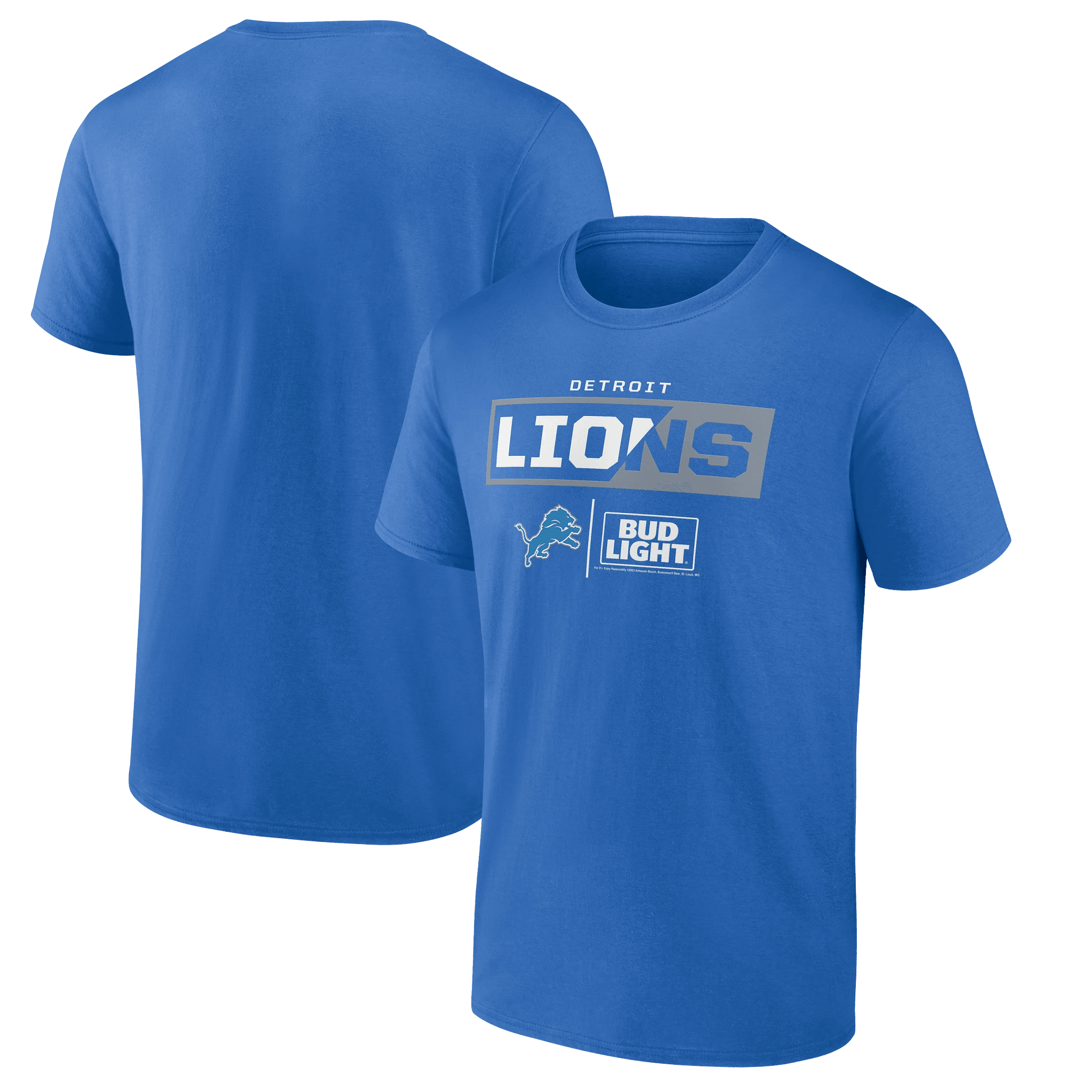 Bud Light Detroit Lions Team T Shirt