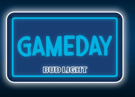 bud light game day led neon sign