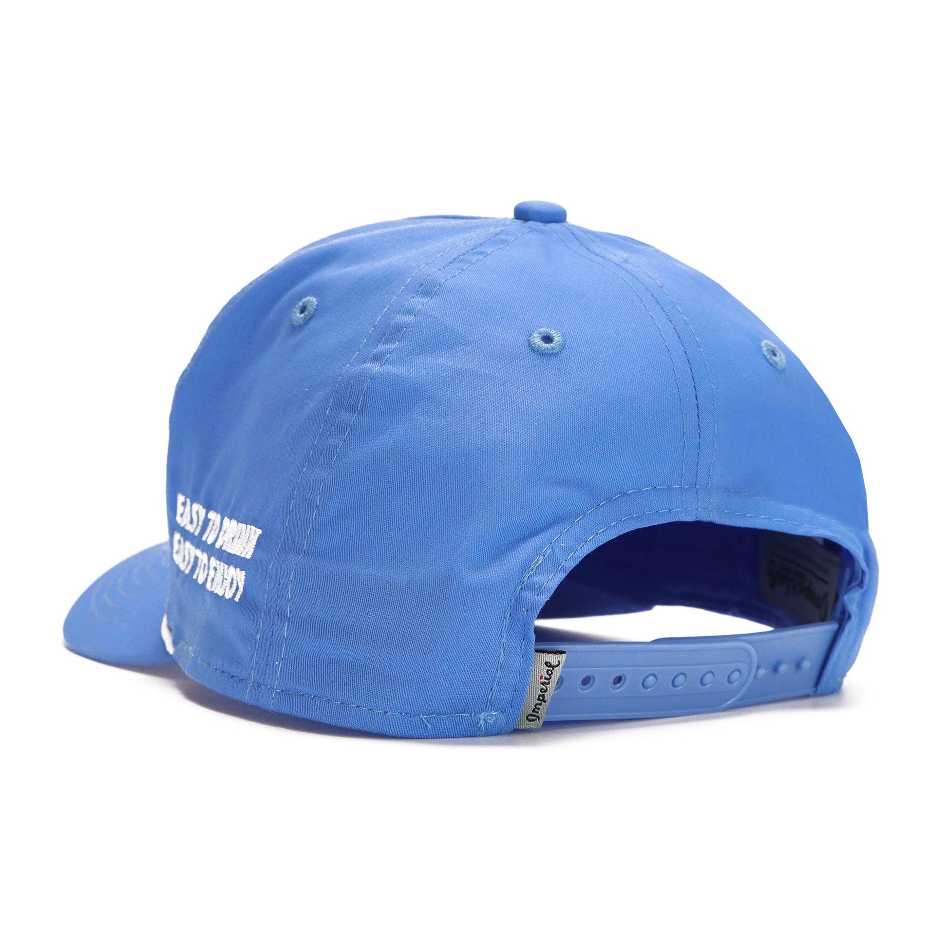 back view of hat with snapback 