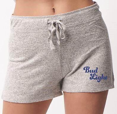 grey bud light womens shorts