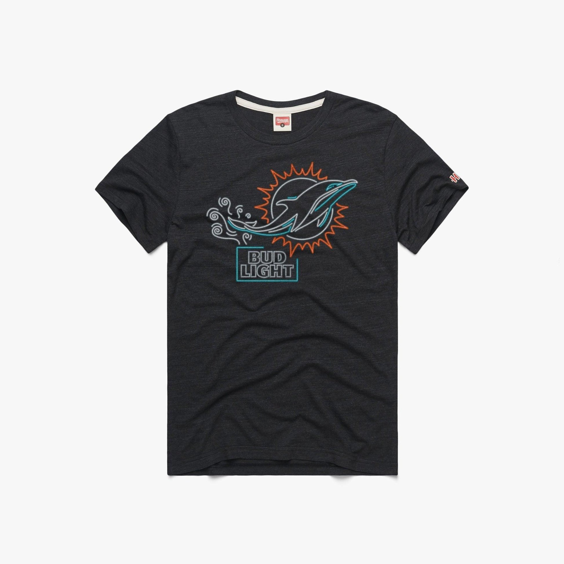 Bud Light Miami Dolphins Black T-Shirt