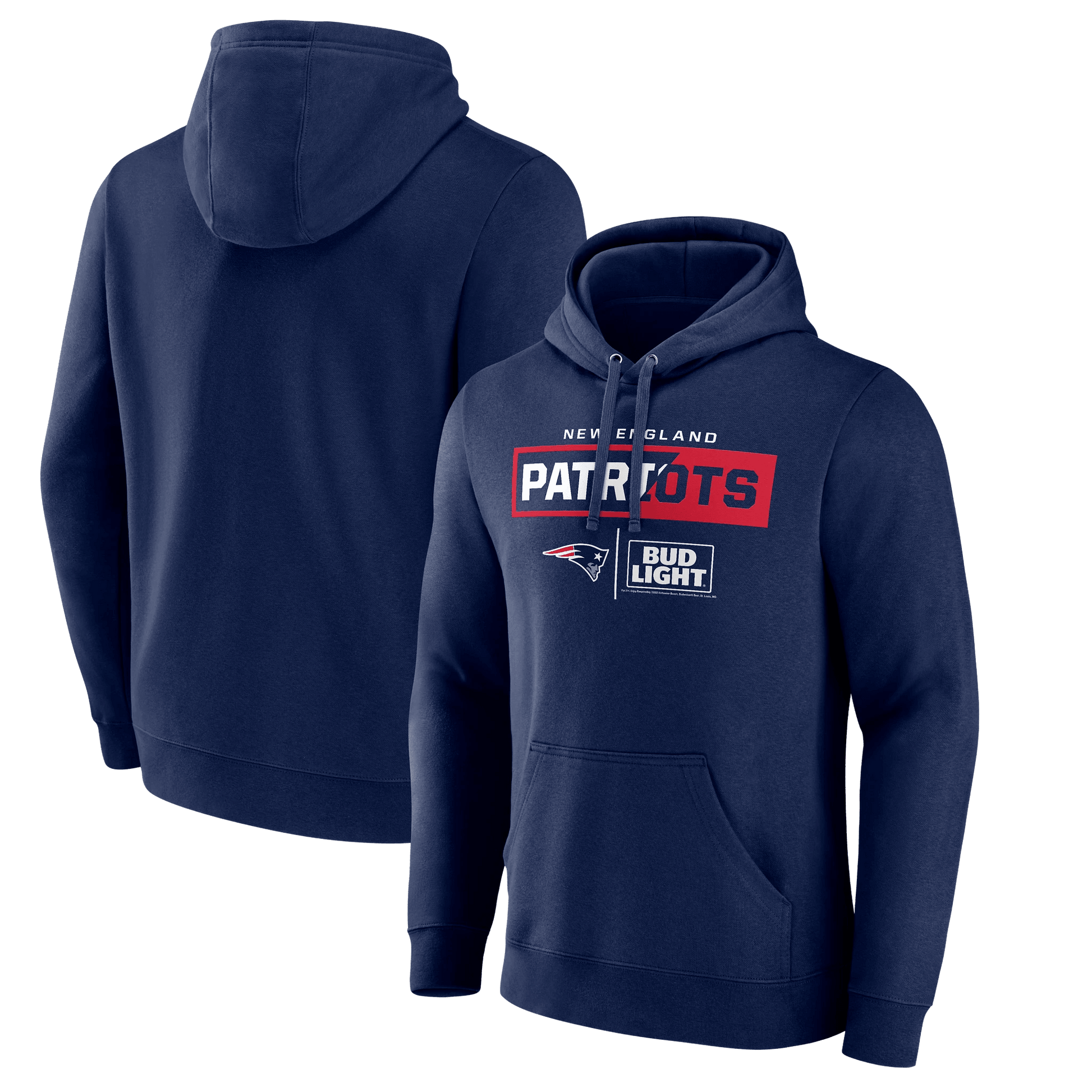 BUD LIGHT PATRIOTS HOODIE NAVY