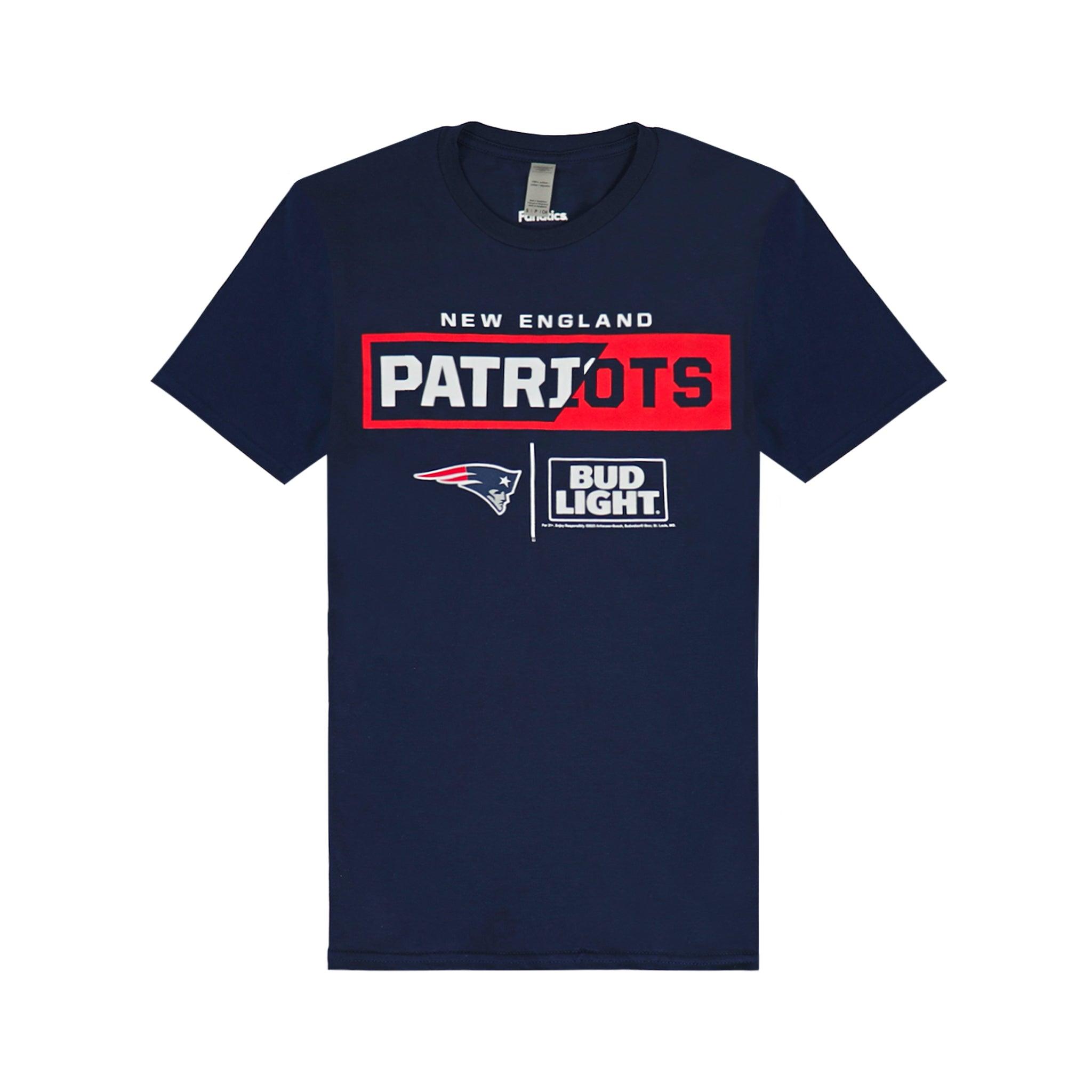 patriots gear Bud Light New England Patriots Team T-Shirt M