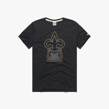 Bud Light New Orleans Saints Black T-Shirt