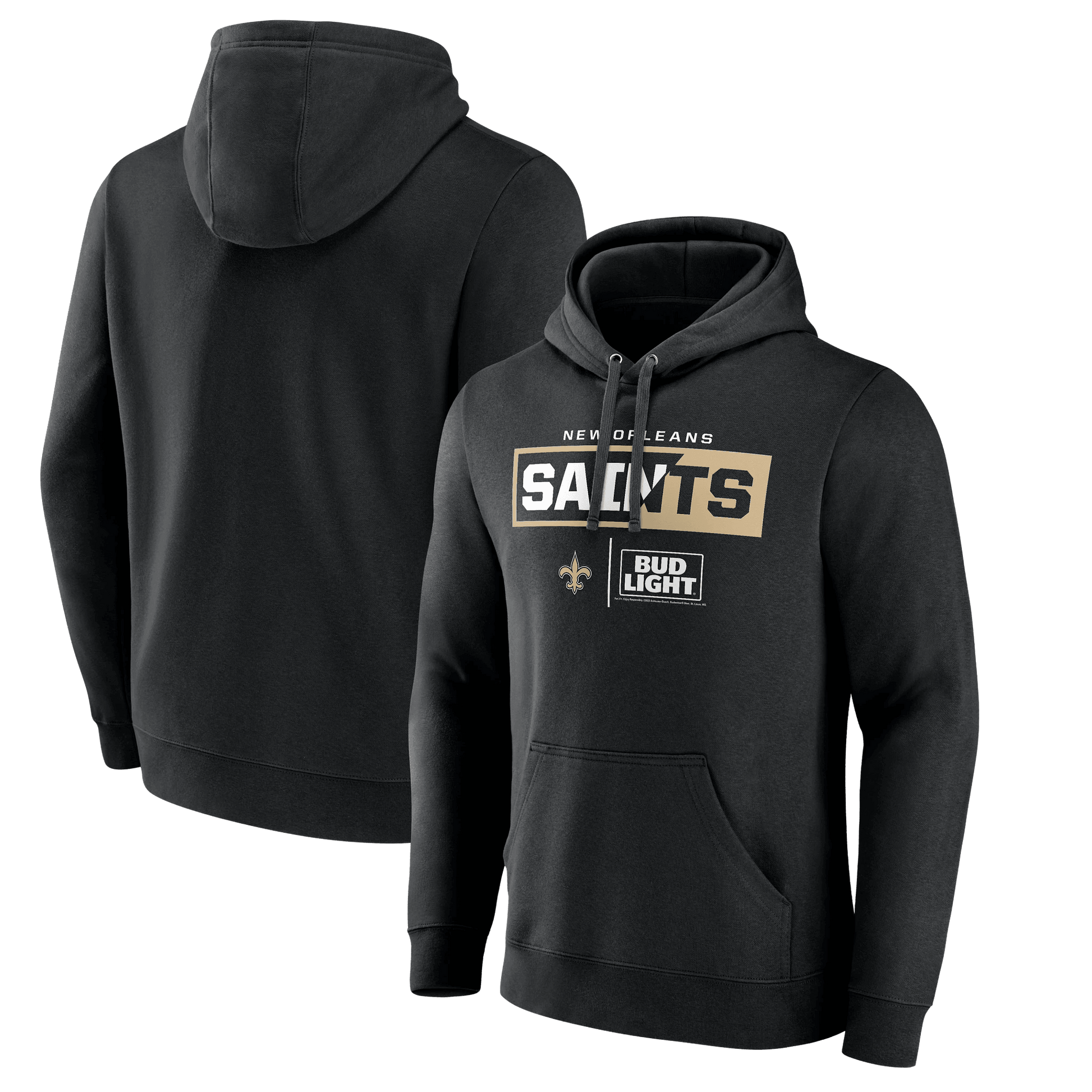 BUD LIGHT SAINTS HOODIE BLACK