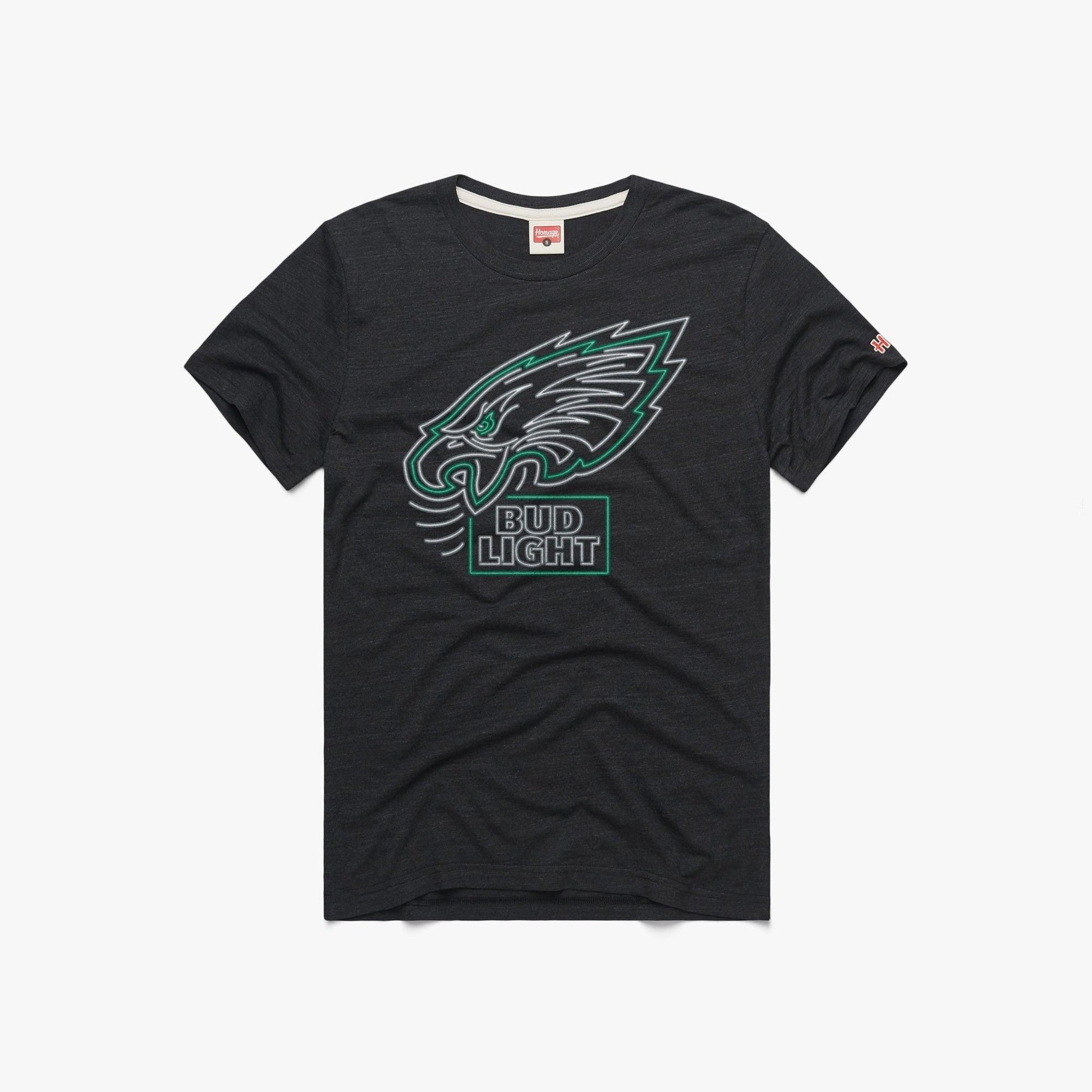 Bud Light Philadelphia Eagles Black T-Shirt