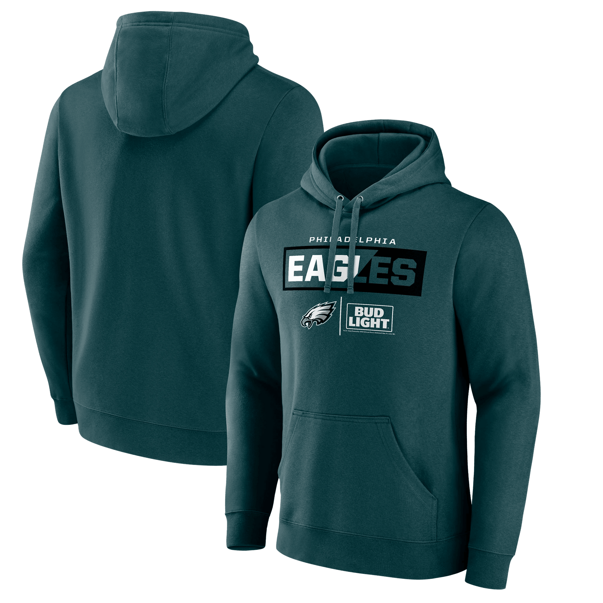 BUD LIGHT EAGLES HOODIE GREEN