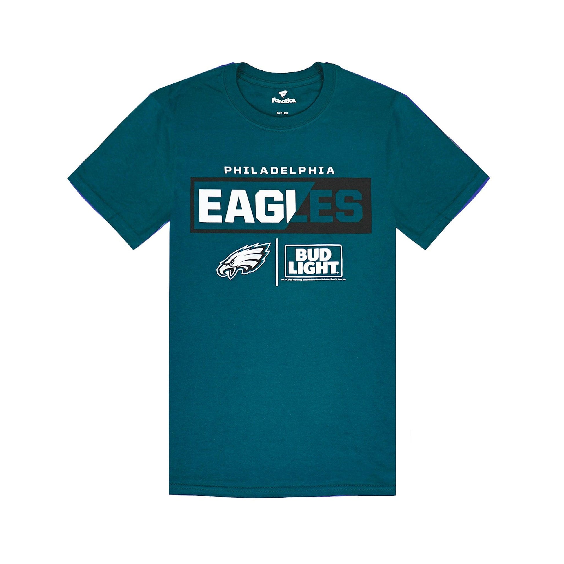 BUD LIGHT EAGLES TEE GREEN