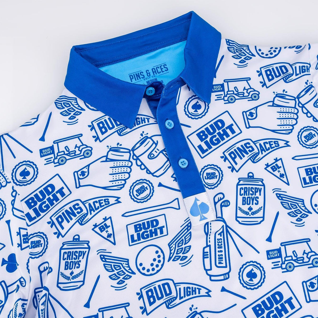 Bud Light Pins & Aces Doodle Polo