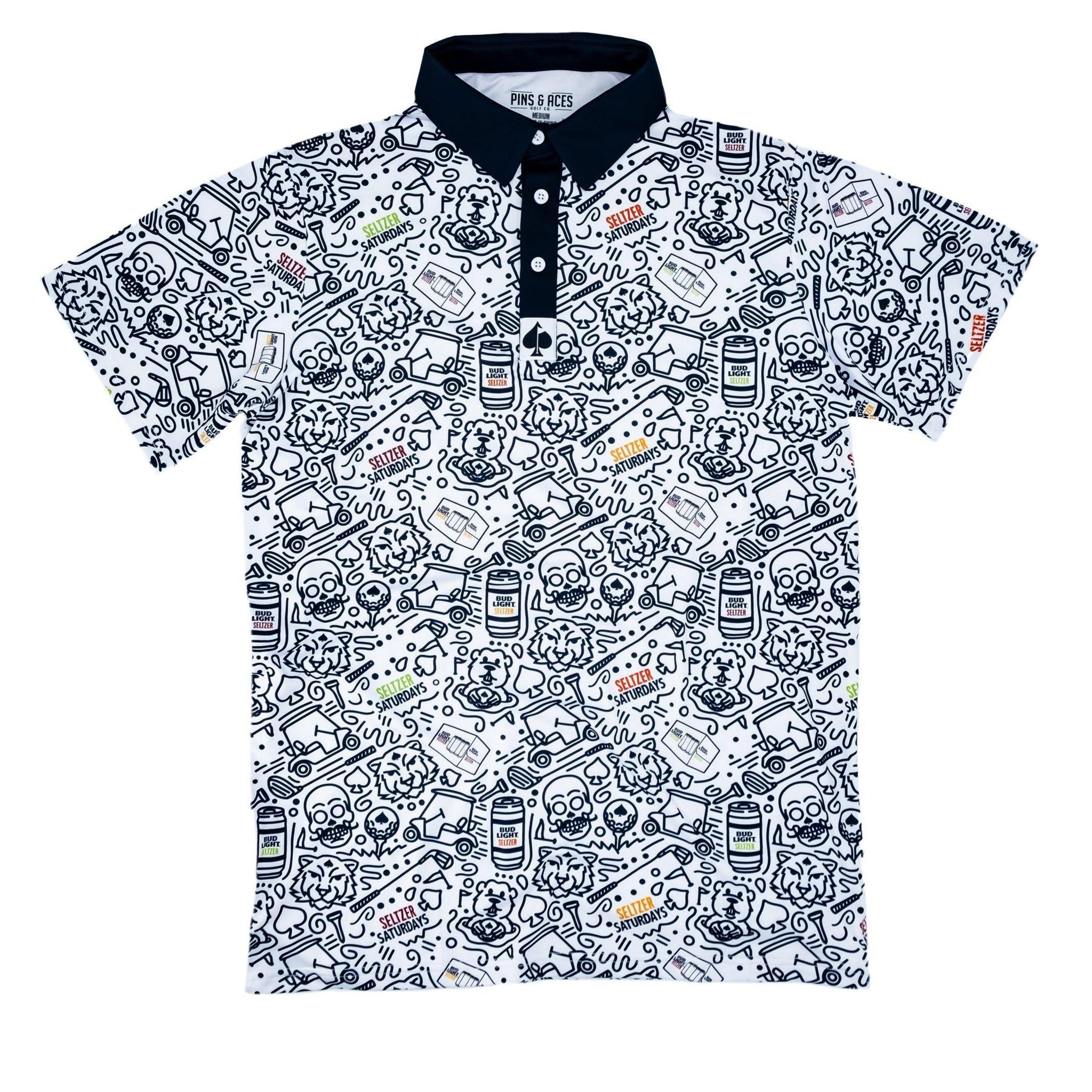 bud light pins and aces seltzer polo