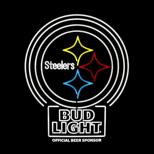 Bud Light Pittsburgh Steelers LED Sign.