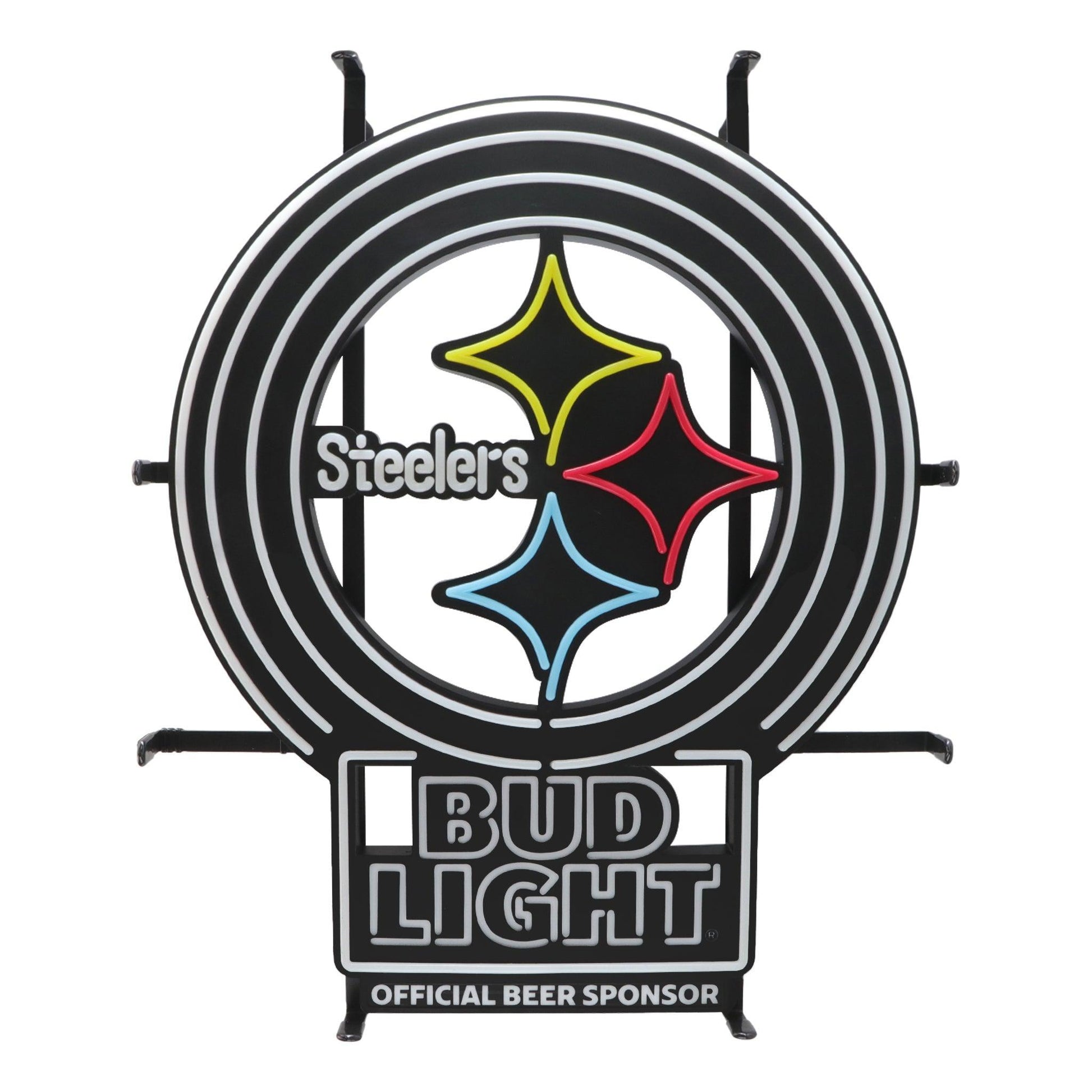 Steelers logo with bud Light logo under it