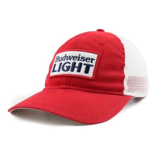 red budweiser light hat