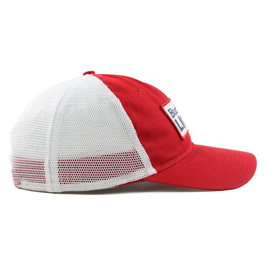 red budweiser light hat