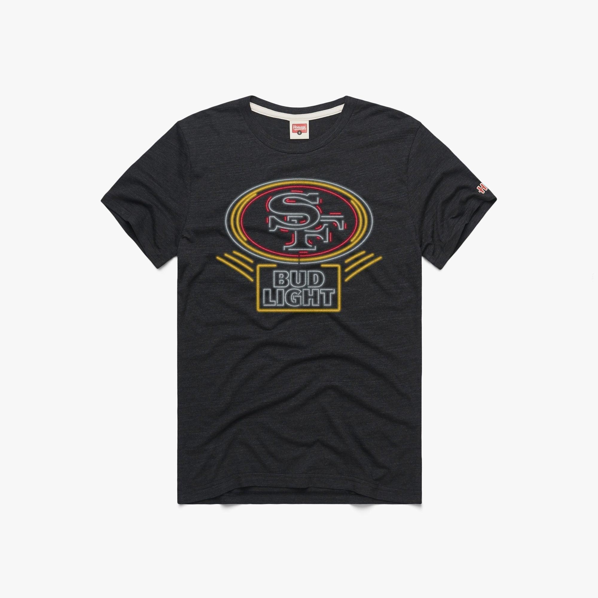 Bud Light San Francisco 49ers Black T-Shirt