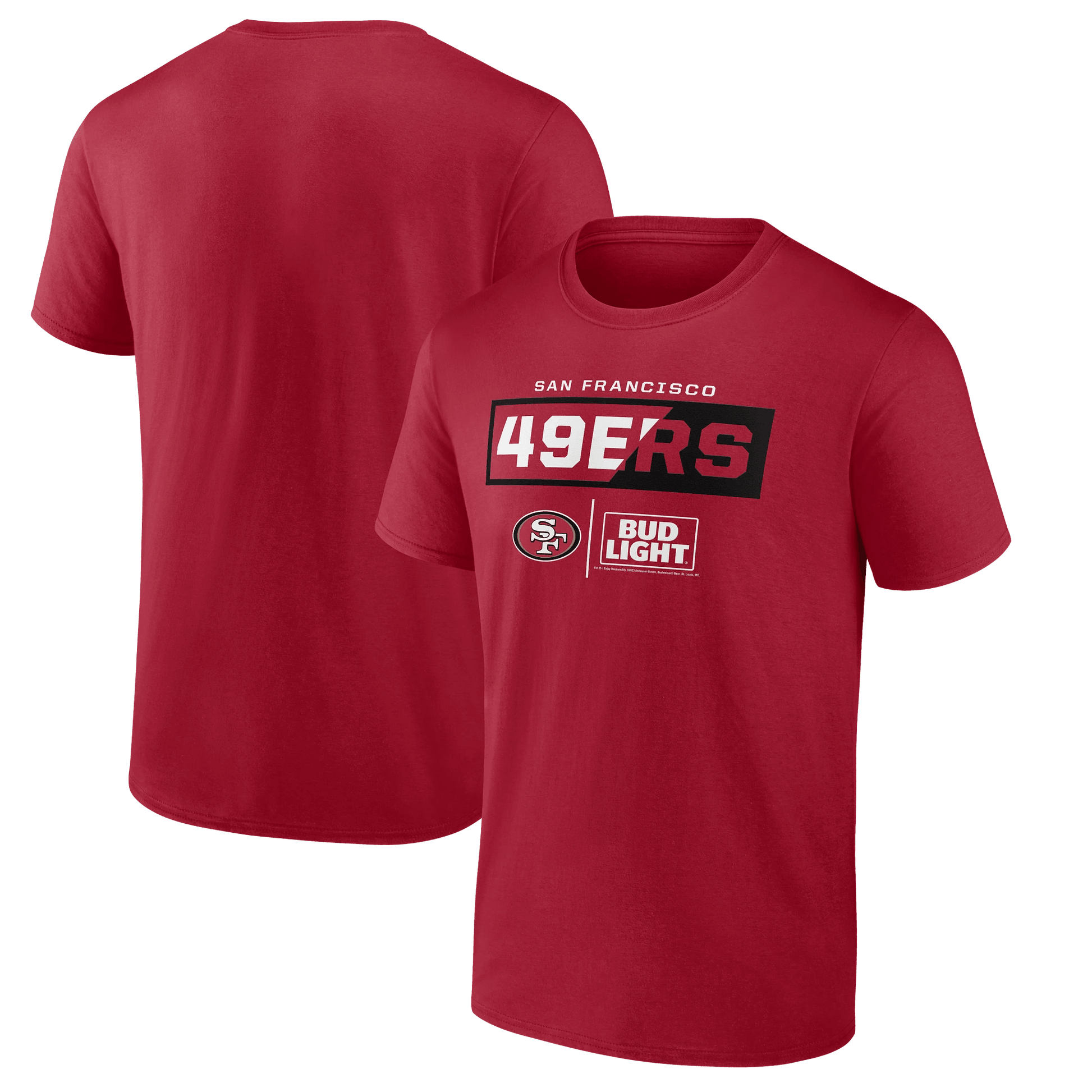 BUD LIGHT SAN FRANCISCO 49ERS TEE RED