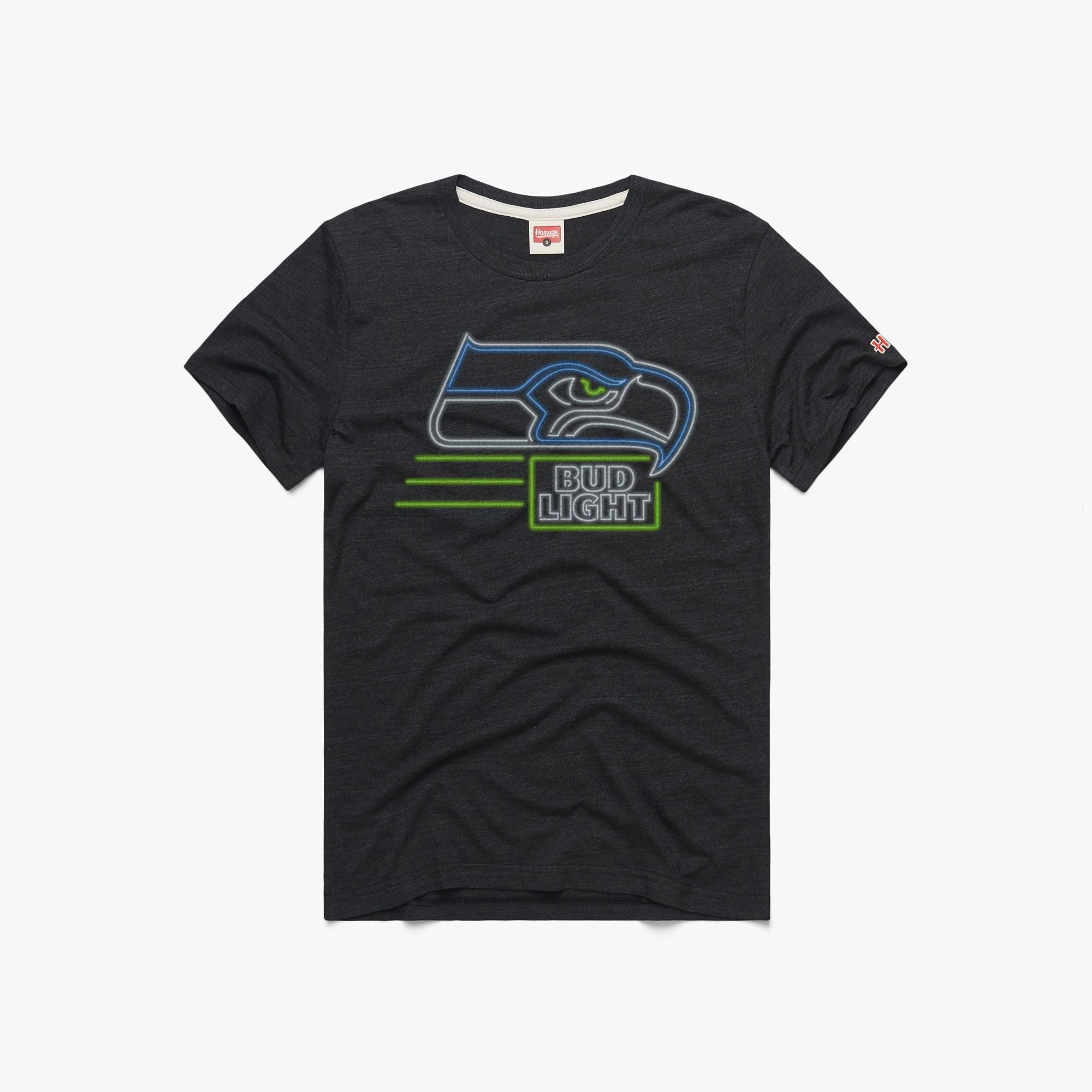 Bud Light Seattle Seahawks Black T-Shirt