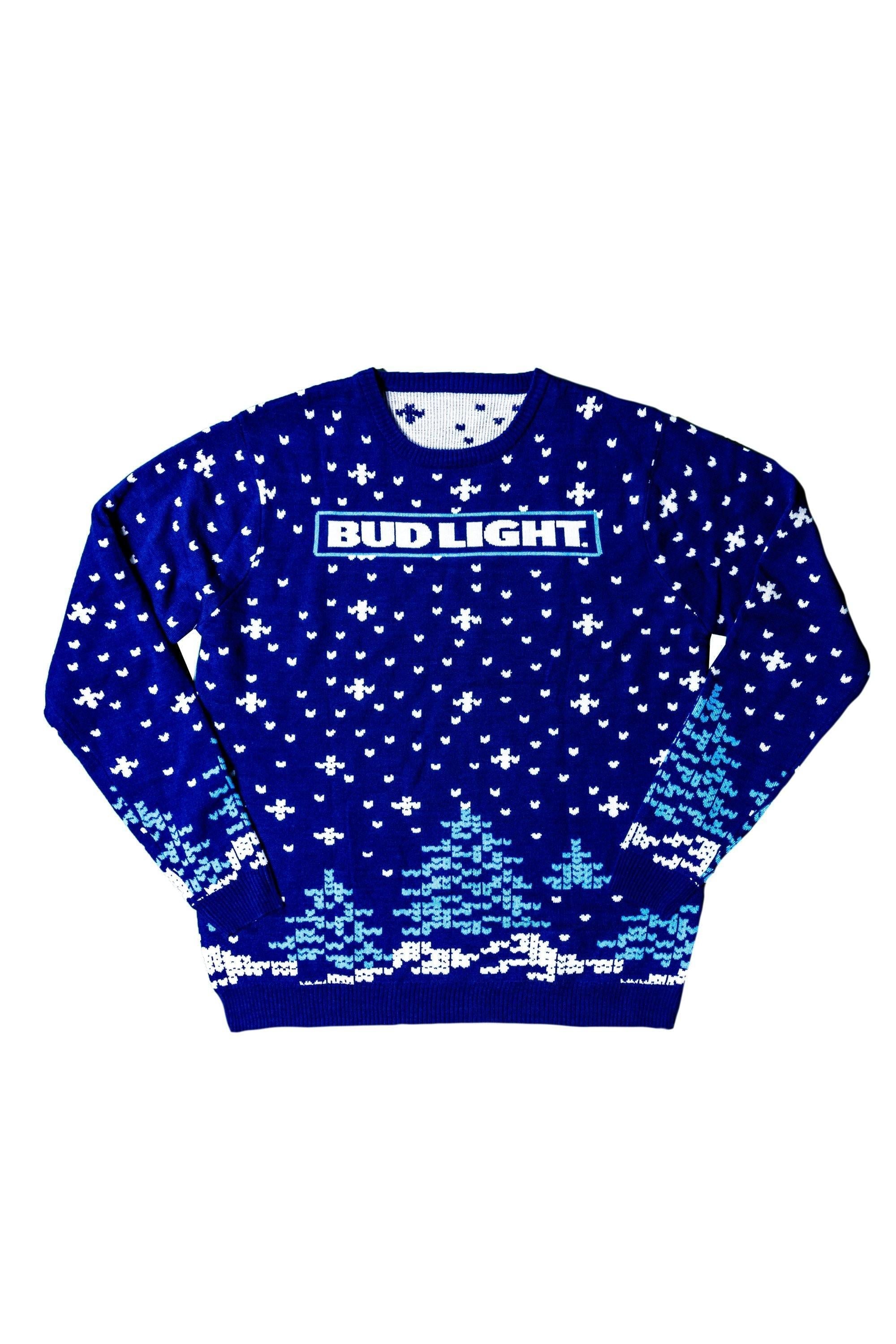 Bud Light Snowflake Sweater