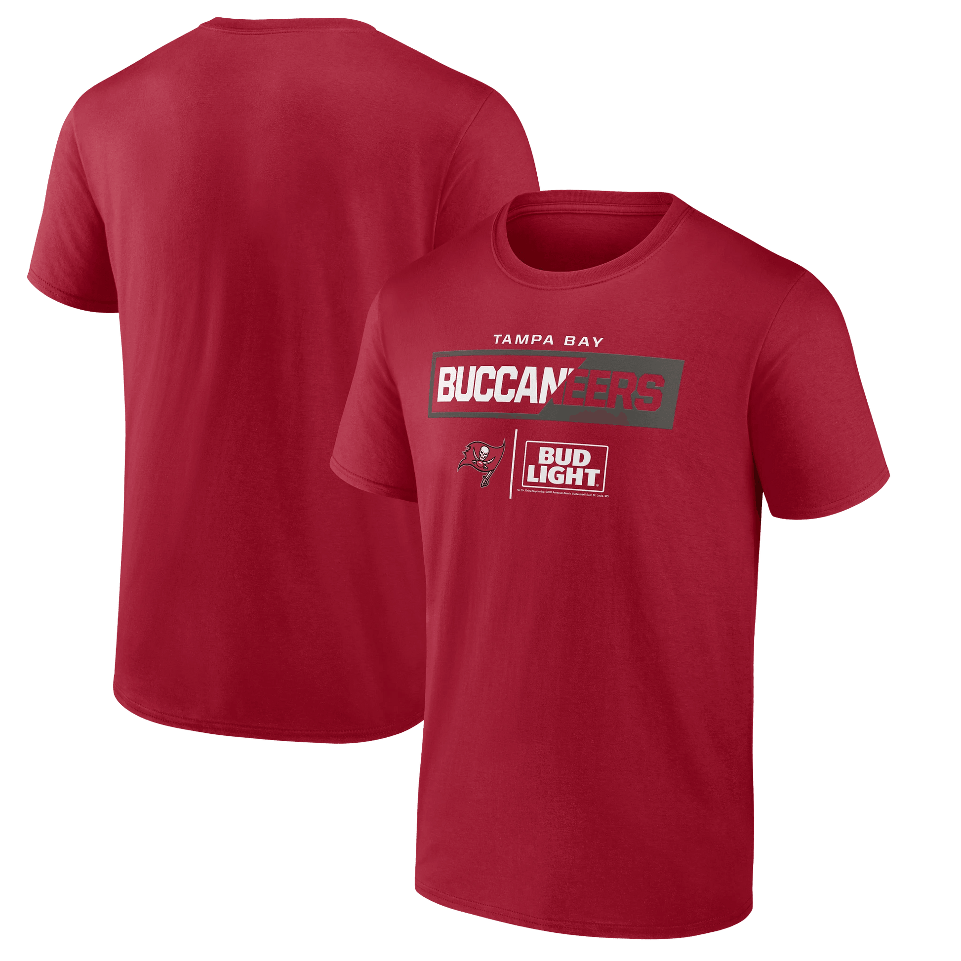 BUD LIGHT BUCCANEERS TEE RED