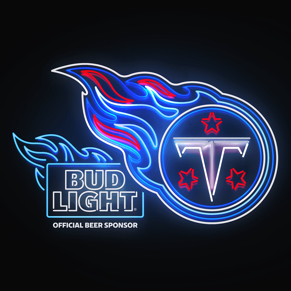 Bud Light Tennessee Titans NFL LED Sign