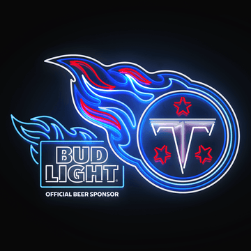 tennessee Titans Bud Light logo led sign