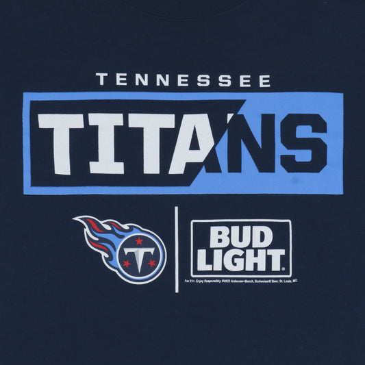 Zoom in on Tennessee Titans x Bud Light shirt