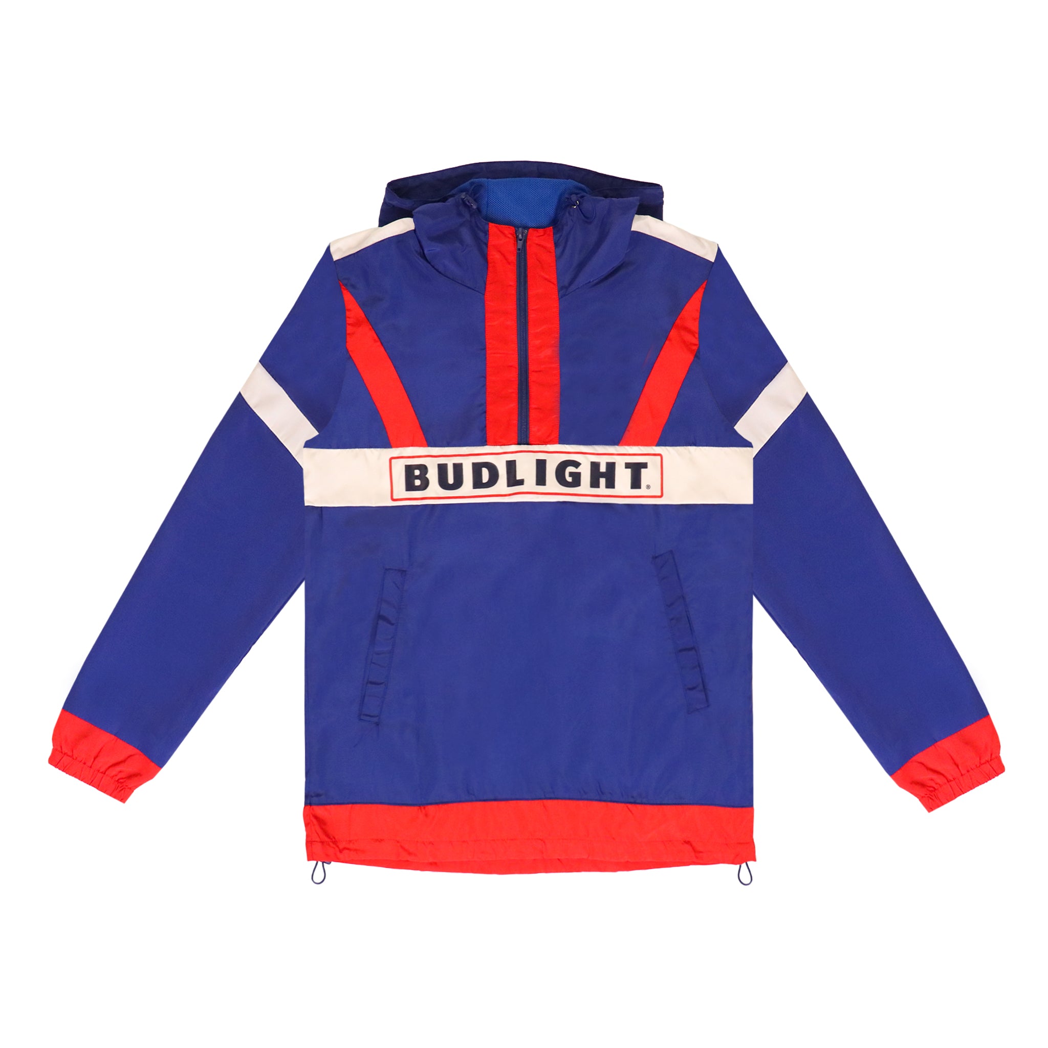 Wrangler Bud Light Cup スタジャン 2000年 Bud Light Retro Striped Windbreaker