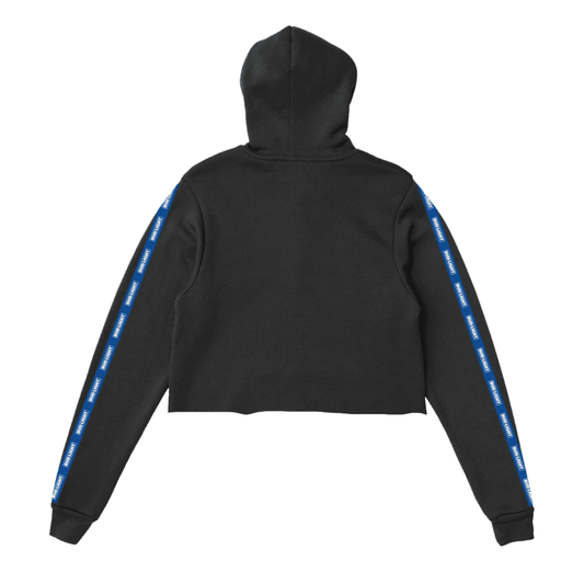 back of hoodie with bud light logo down each sleev