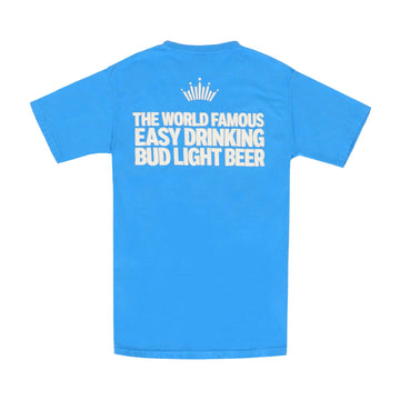 BUD LIGHT WORLD FAMOUS TEE BACK WITH WORLD FAMOUS STAMP