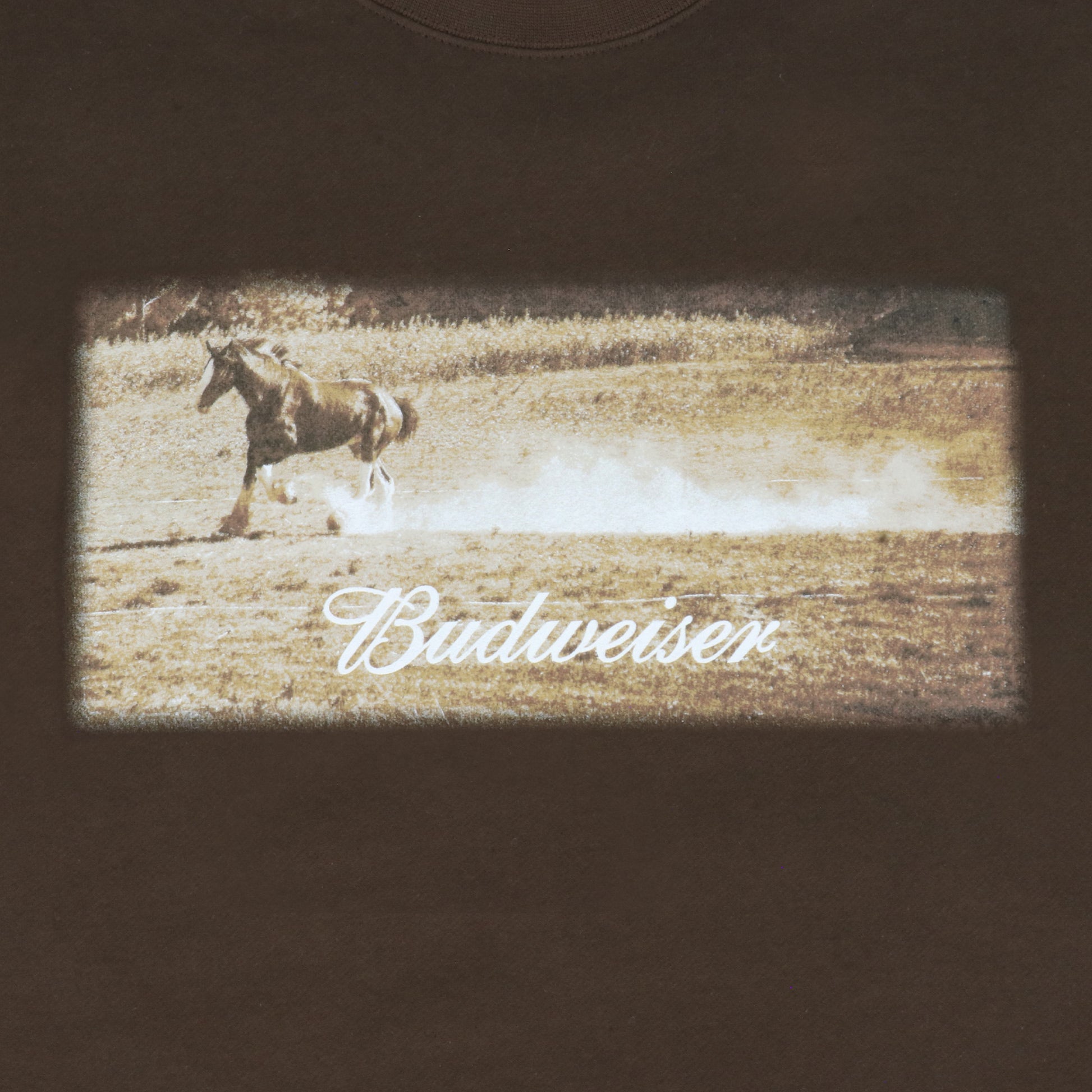 Budweiser Vintage Clydesdale Photo Crewneck