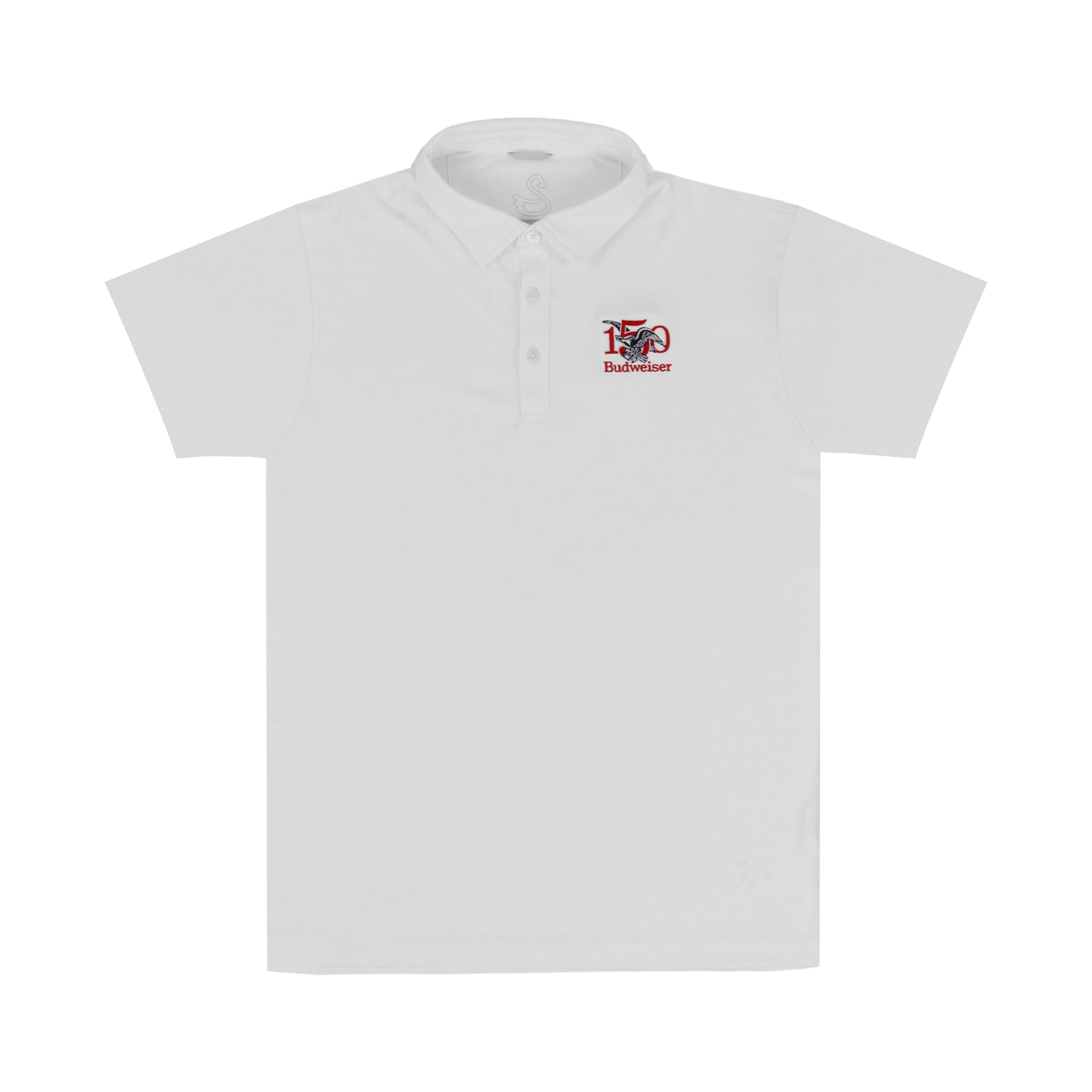 budweiser-150-swannies-polo-white-front
