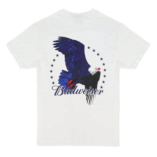 white budweiser freedom eagle t shirt