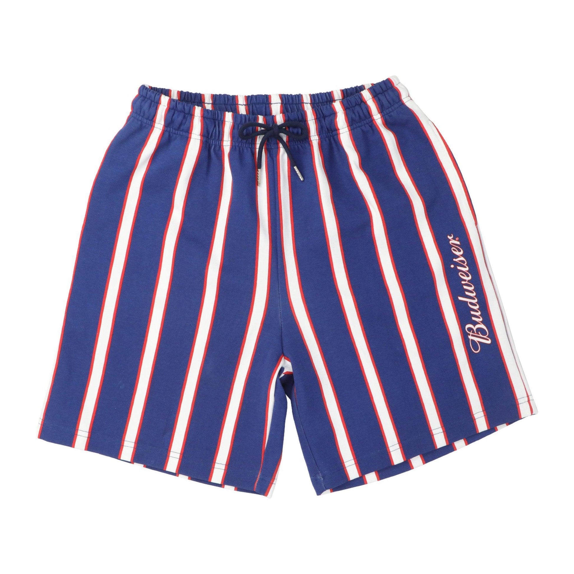 budweiser cotton stripe shorts