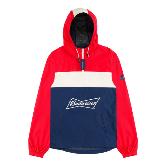 nautica budweiser red white and blue freedom windbreaker