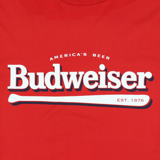 Budweiser Baseball Bat Red T-Shirt